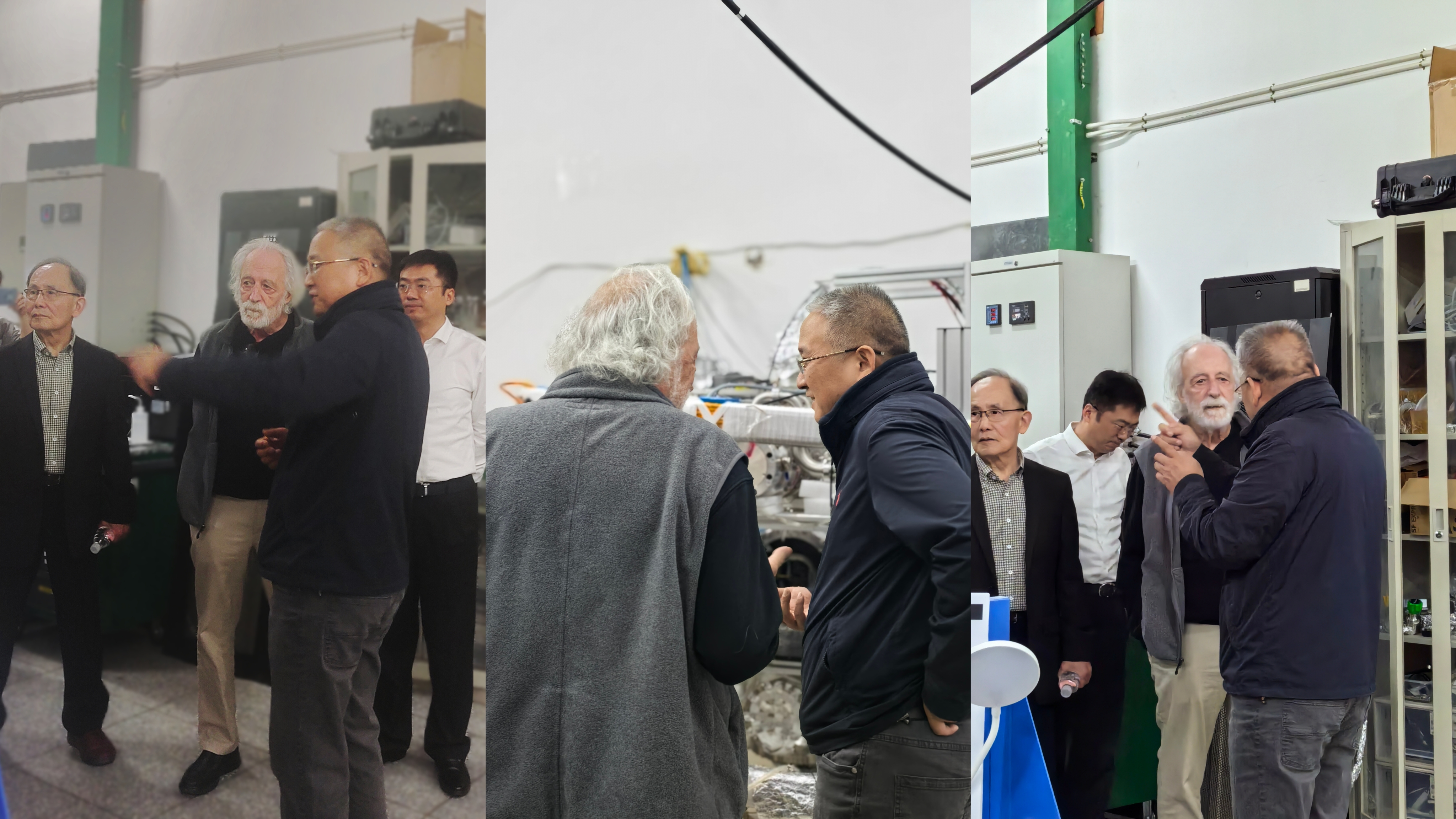 Pierre Agostini参观实验室